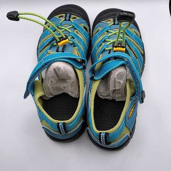 Keen Waterpoof Sandals Men's Size 6 US Blue Green Closed Toe Water Shoes - Picture 3 of 12